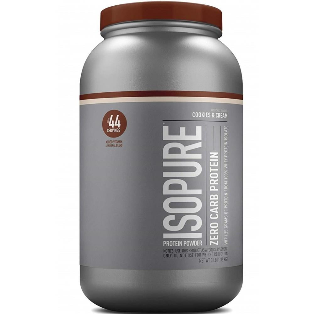 Isopure protein unflavored carb 25g